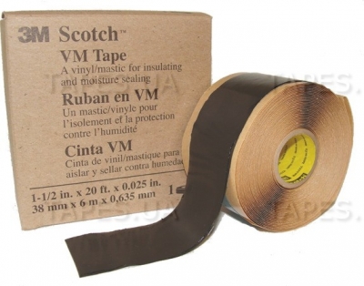 Изоляционная лента 3M Scotch™ VM Tape винило-мастичная (38мм х 6м х 0,635мм)